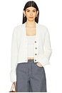 view 1 of 4 Marina Solid Mini Cardigan in Cream