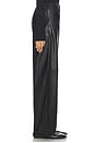 view 3 of 6 PANTALON EN CUIR COLBY in Black