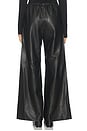 view 4 of 6 PANTALON EN CUIR COLBY in Black