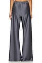 view 4 of 6 PANTALON SATIN in Gunmetal