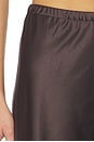 view 6 of 6 Double Faced Satin Colby Pant in Chocolate