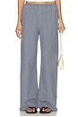 view 1 of 6 Pull On Pant in Midnight & White