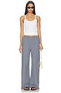 view 5 of 6 Pull On Pant in Midnight & White