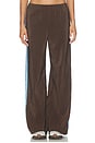 view 2 of 6 Side Stripe Pant in Chocolate & Cerulean