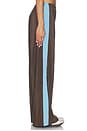 view 3 of 6 Side Stripe Pant in Chocolate & Cerulean