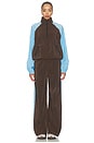 view 5 of 6 Side Stripe Pant in Chocolate & Cerulean