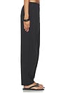 view 3 of 6 Poplin Barrel Leg Pant in Black