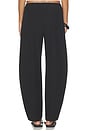 view 4 of 6 Poplin Barrel Leg Pant in Black