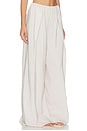 view 2 of 6 PANTALÓN ANCHO PLISADO COLBY PLEATED COLBY WIDE LEG PANT in Stone