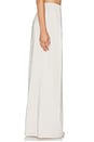 view 3 of 6 PANTALÓN ANCHO PLISADO COLBY PLEATED COLBY WIDE LEG PANT in Stone