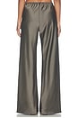 view 5 of 6 Satin Wide Leg Pant in Taupe
