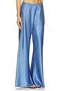 view 2 of 6 Satin Pant in Denim Blue