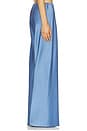 view 4 of 6 Satin Pant in Denim Blue