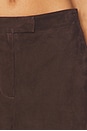 view 6 of 6 Suede Albert Trouser in Chocolate