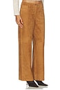 view 2 of 6 Suede Jenny Pant in Tobacco