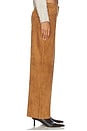 view 3 of 6 Suede Jenny Pant in Tobacco