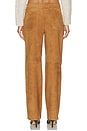 view 4 of 6 Suede Jenny Pant in Tobacco