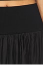 view 6 of 6 Knit Yoke Skirt in Black