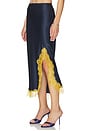 view 3 of 6 スリップスカート in Midnight & Mustard