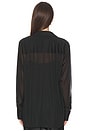 view 4 of 5 Sheer Button Down Shirt in Black