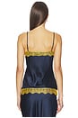 view 3 of 4 Lace Camisole in Midnight & Mustard