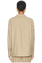 view 3 of 4 Oversized Flannel Shirt in Camel
