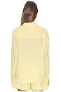 view 3 of 5 Oversized Button Down Shirt in Butter Stripe