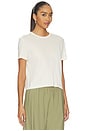 view 2 of 4 Solid Short Sleeve Ronnie Tee in Cream