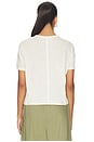 view 3 of 4 Solid Short Sleeve Ronnie Tee in Cream