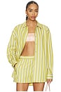 view 1 of 4 Oversized Button Down Shirt in Pistachio Multi