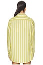 view 3 of 4 Oversized Button Down Shirt in Pistachio Multi