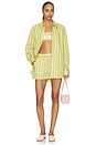 view 4 of 4 Oversized Button Down Shirt in Pistachio Multi