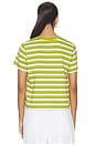 view 3 of 4 Stripe Molly Tee in Pistachio Multi