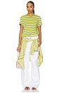 view 4 of 4 Stripe Molly Tee in Pistachio Multi
