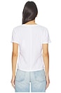 view 3 of 4 Scoop Short Sleeve Molly Tee in White