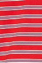 view 6 of 5 Striped Oversized Boyfriend Tee in Burn Red