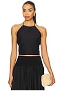 view 1 of 4 Solid Silk Top in Black