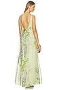 view 4 of 5 Yumei Embellished Open Back Gown in Wisteria Print