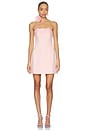 view 1 of 4 Roselle Applique Bustier Mini Dress in Blush Pink