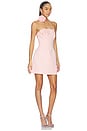 view 3 of 4 Roselle Applique Bustier Mini Dress in Blush Pink