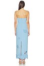view 3 of 3 MAXIVESTIDO RAYNA APPLIQUE in Pastel Blue