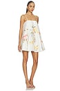 view 2 of 3 ROBE COURTE CAITLIN in Lemon Vine Print In Snow
