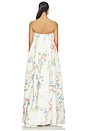 view 3 of 4 ROBE DE SOIRÉE PHOEBE in Lemon Vine Print In Snow
