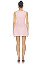 view 3 of 4 Ali Embroidered Boat Neck Mini Dress Bouquet Print in Pastel Pink