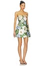 view 2 of 4 Roselle Floral Hand-embroidered Bustier Mini Dress in Blossom