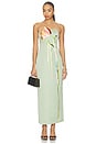 view 1 of 3 MAXIVESTIDO MARILYN in Tulip Print In Green