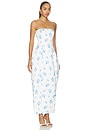 view 2 of 3 MAXIVESTIDO JESSICA in Ditsy Floral Print In Snow