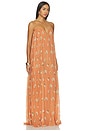 view 2 of 3 ROBE DE SOIRÉE DAHLIA  in Lily Print In Ochre