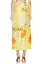 view 4 of 6 FALDA KYRA in Peony Print In Yellow