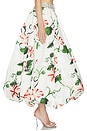 view 3 of 6 FALDA VICTORIA in Vine Print In Snow